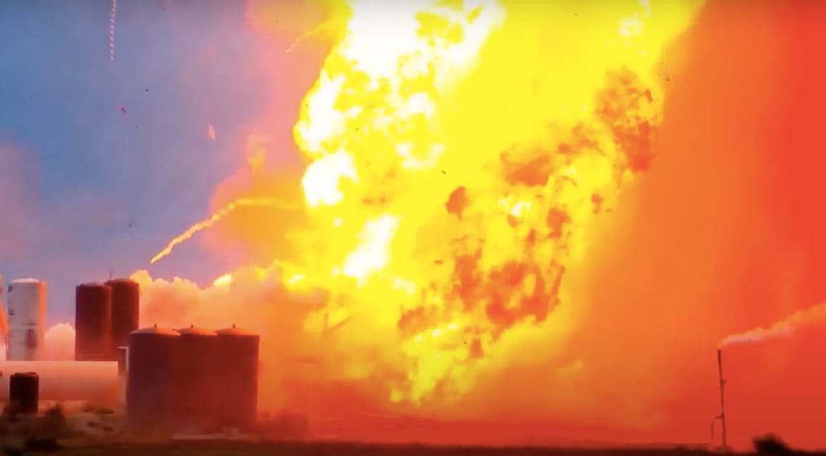 Felrobbant a SpaceX Starship űrhajó/rakéta új prototípusa – videó