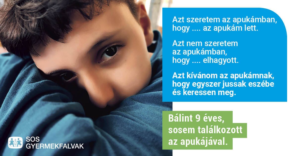 „Azt szeretem az apukámban, hogy szeret. Azt nem szeretem az apukámban, hogy iszik”