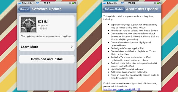 Letölthető az iOS 5.1 és az iTunes 10.6