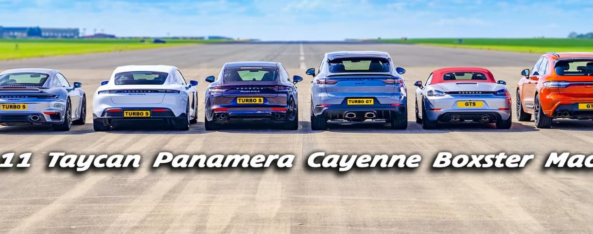 Így gyorsul egymás ellen a Porsche valamennyi típusa – videó