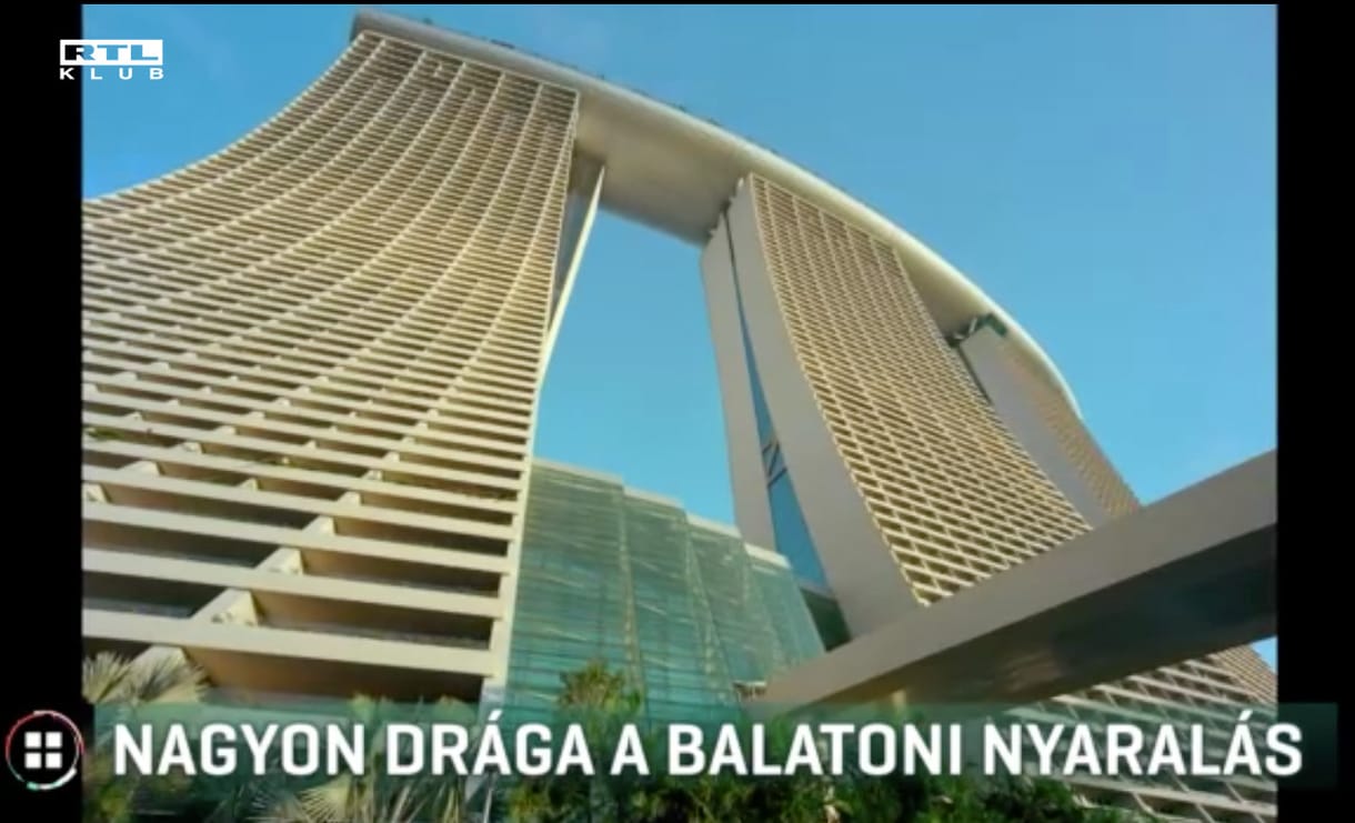 Szinte ugyanannyit kell fizetni egy szingapúri luxushotelben, mint Tapolcán