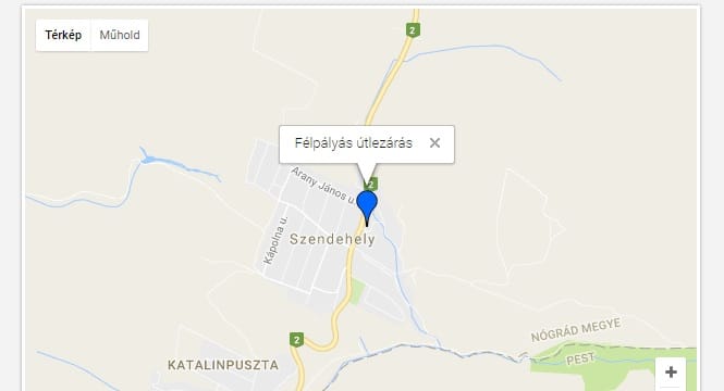 Elakadt több kamion is a havazás miatt a 2-esen