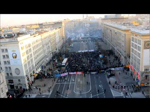 Videó: nézze meg a varsói zavargást madártávlatból! 
