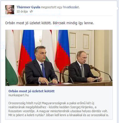Éljen és virágozzék Thürmer Gyula és Orbán Viktor barátsága!