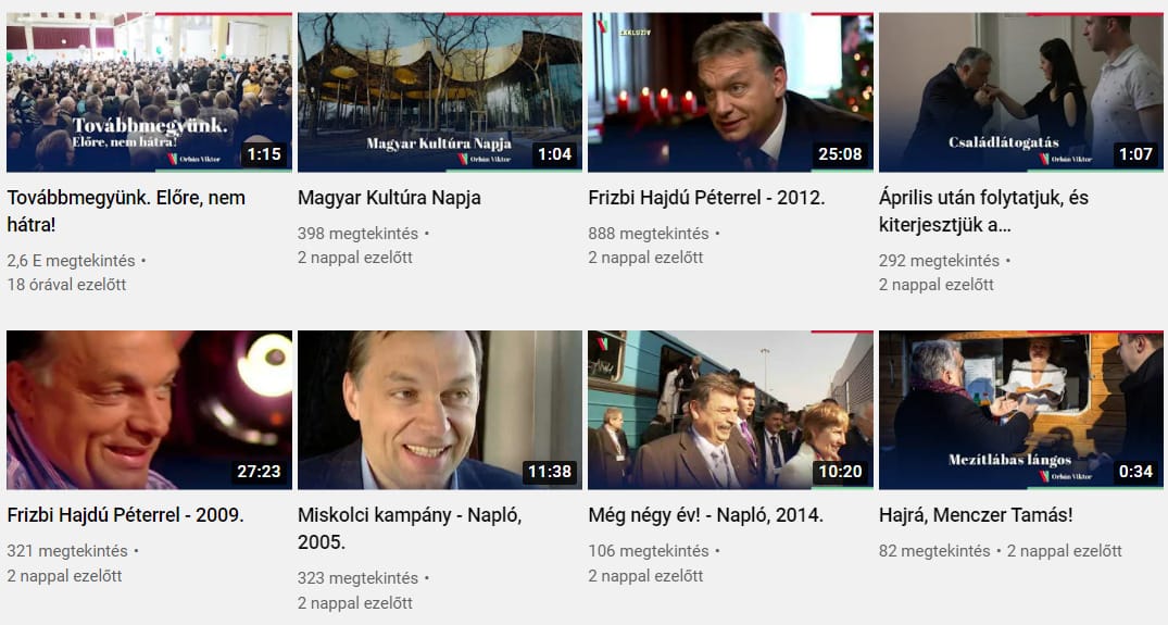 YouTube csatornát indított Orbán Viktor