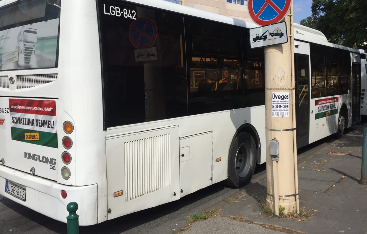 A Volánbusz is beszállt a kvótakampányba