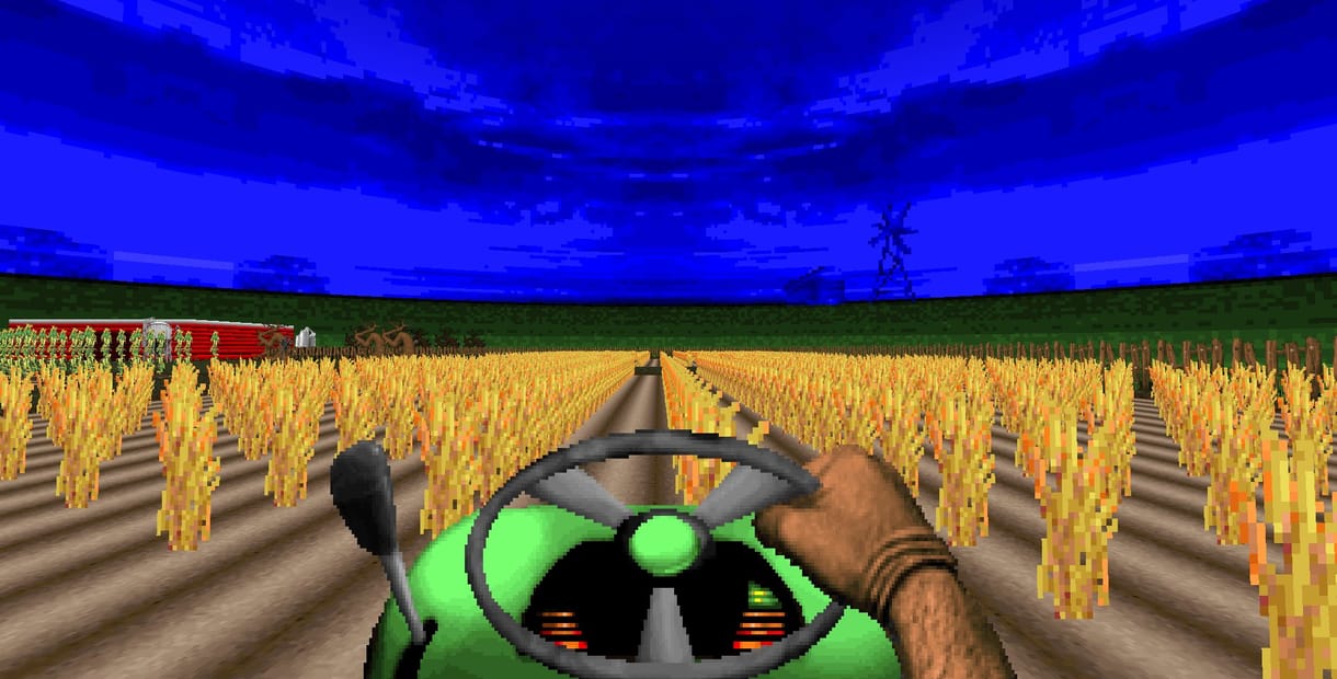 Feltört a hacker egy traktort, már azon is elfut a Doom