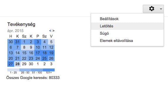 Minden, amire eddig rákeresett: innen letöltheti a Google keresési előzményeit