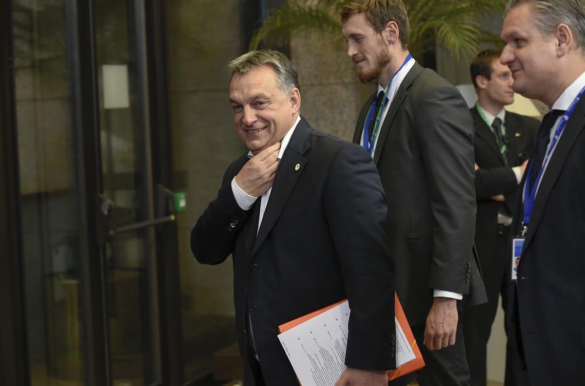 Orbán boldognak tűnt Brüsszelben