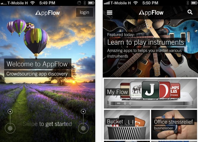 AppFlow: alkalmazások keresése gyönyörű felületen