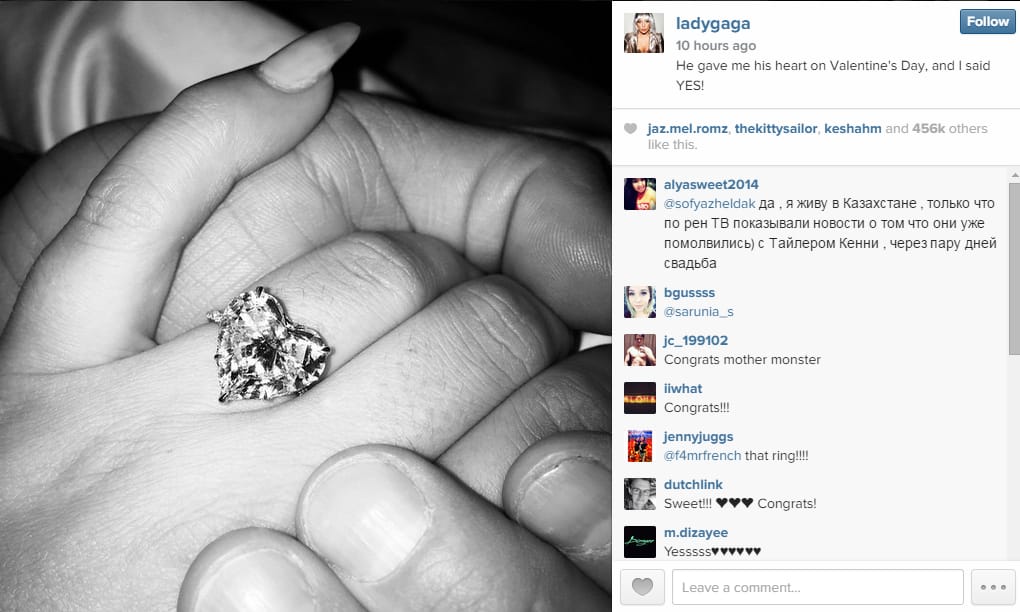 Fotó: Eljegyezték Lady Gagát