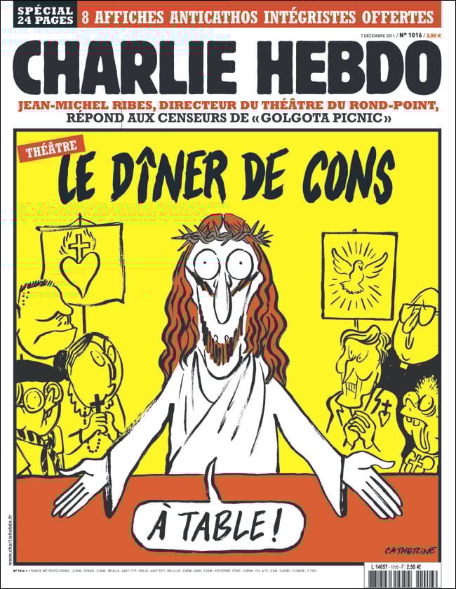 Kiállították a Charlie Hebdo címlapjait