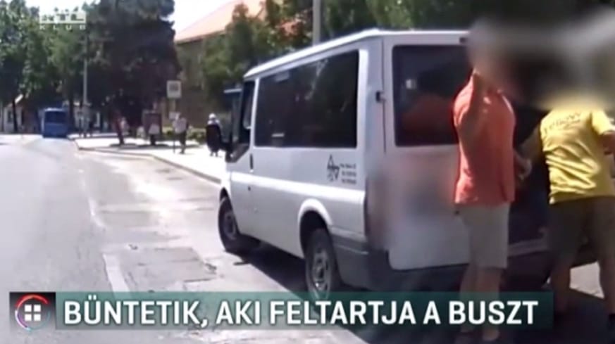 Buszt akadályozó pofátlan sofőr ellen indítottak eljárást Pécsen