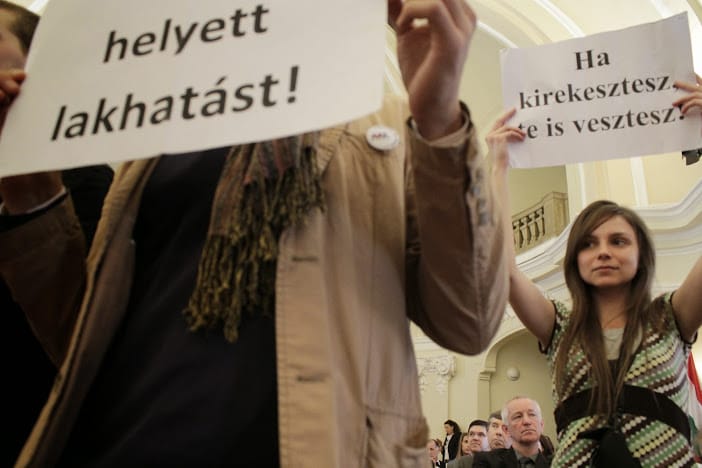 Tarlós nem hagyta szóhoz jutni A Város Mindenkié aktivistáját