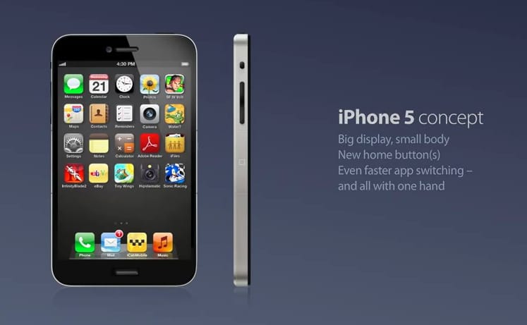 Nagy kijelzős iPhone 5, két oldalsó extra gombbal! [videó]