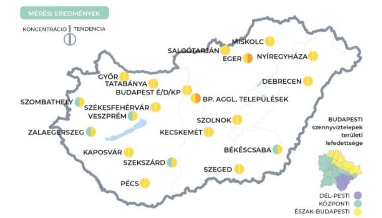 Stagnál a szennyvízben a koronavírus koncentrációja