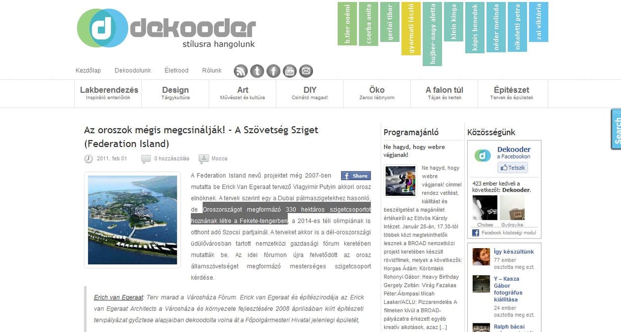 Oroszországot formázó szigetcsoportot hoznak létre a Fekete-tengerben