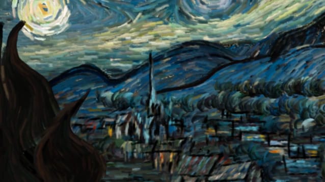 Interaktív formában kelt életre Vincent van Gogh Csillagos ég című képe [videó]