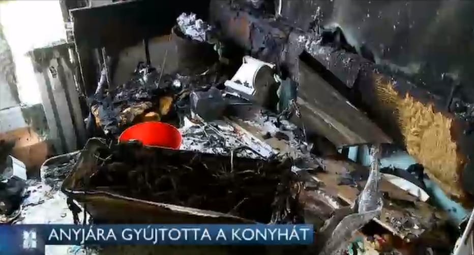 Gyújtogatás okozta a pécsi paneltüzet - videó
