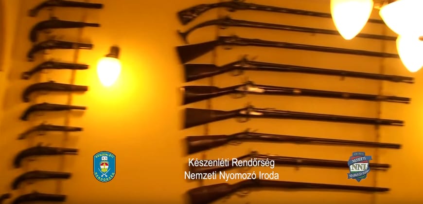 Illegális fegyverarzenál egy fővárosi pincében