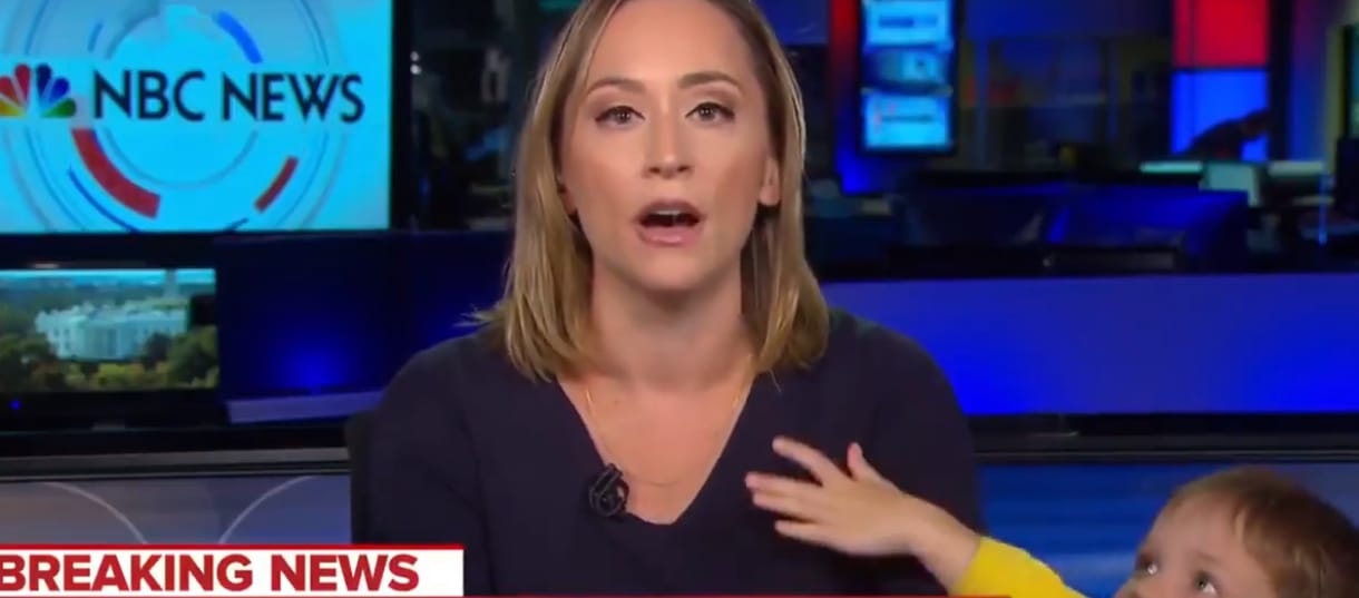 Most az NBC élő adásába sétált be egy gyerek