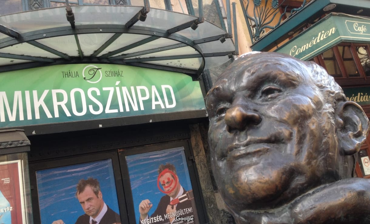 Leszakították a Hofi-szobor fejét