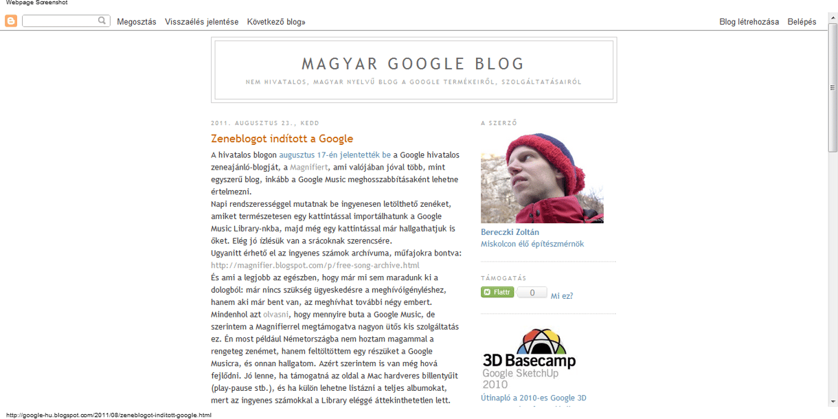 Zeneajánló blogot indított a Google