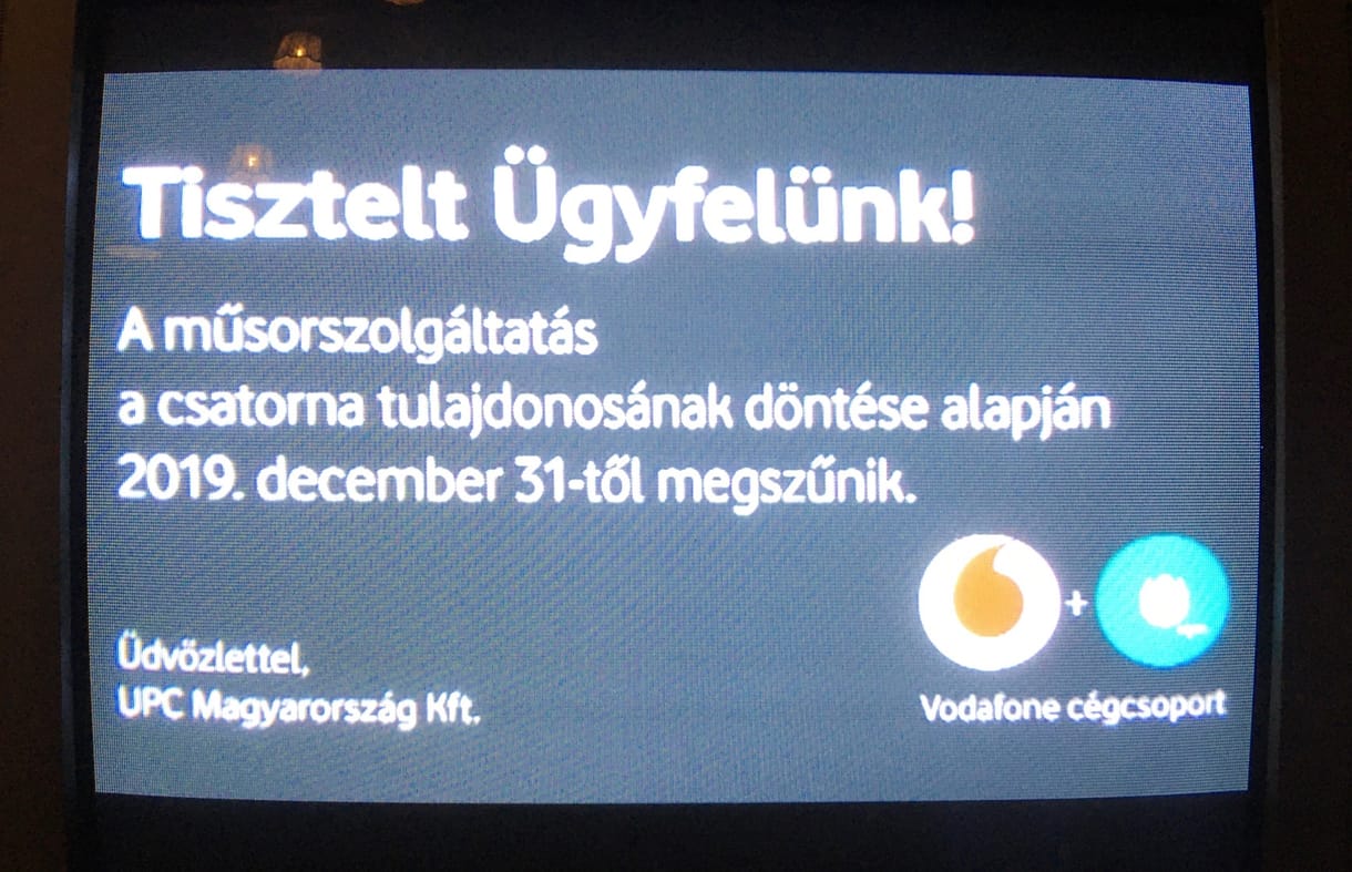A Russia Today eltűnt a UPC-ről