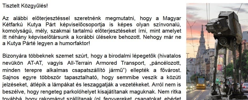 Kovács Gergely kitiltaná a birodalmi lépegetőket Budapestről