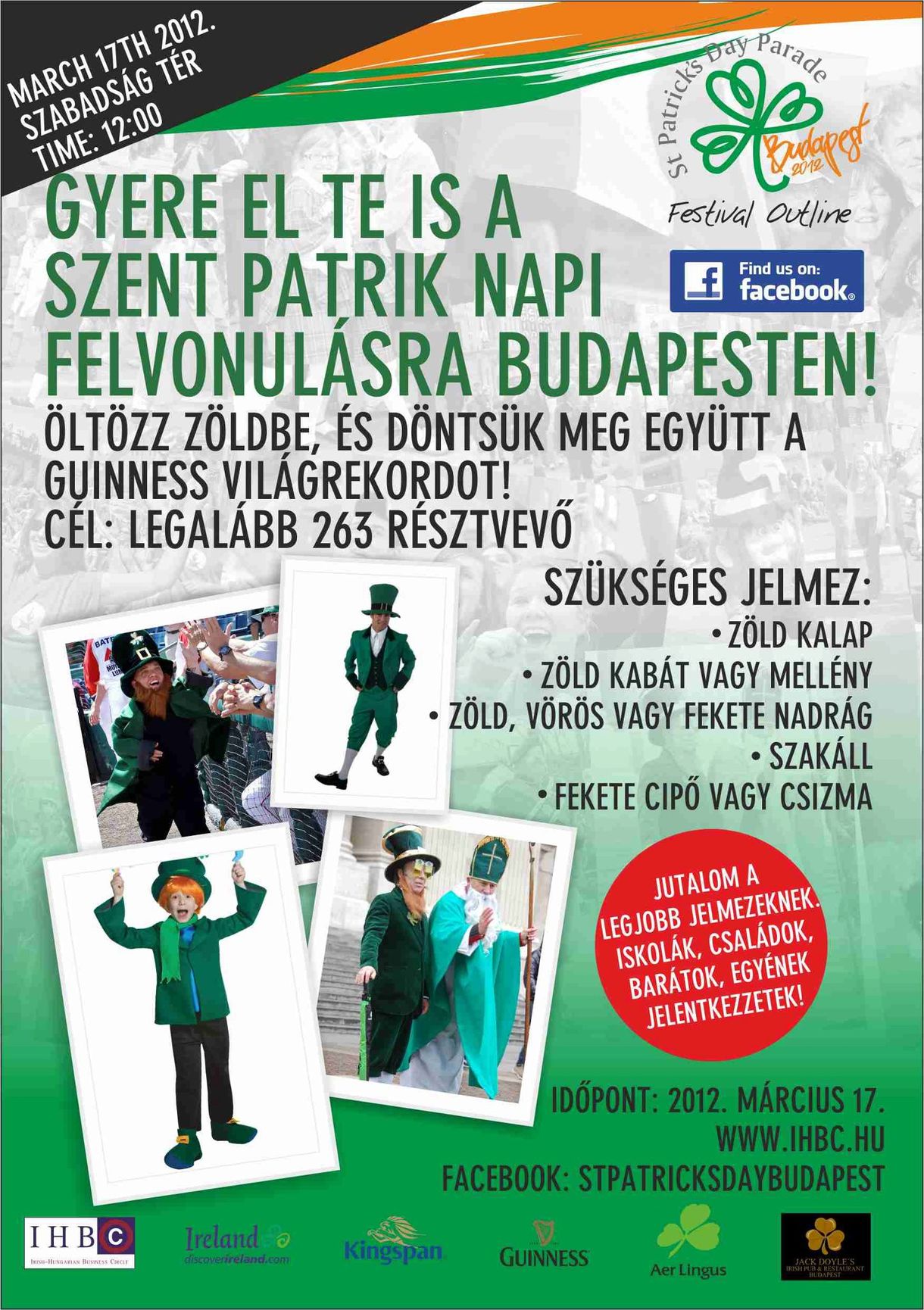 Sör, buli, zöld manók: Szent Patrik napi parádé Budapesten is!