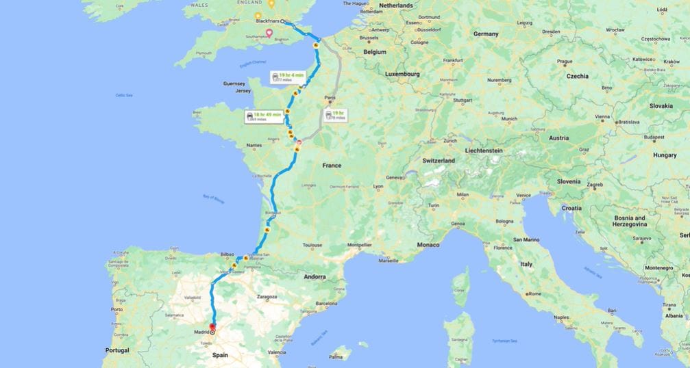 Londontól Madridig 1600 kilométer ment egy tank dízellel egy BMW-tulajdonos