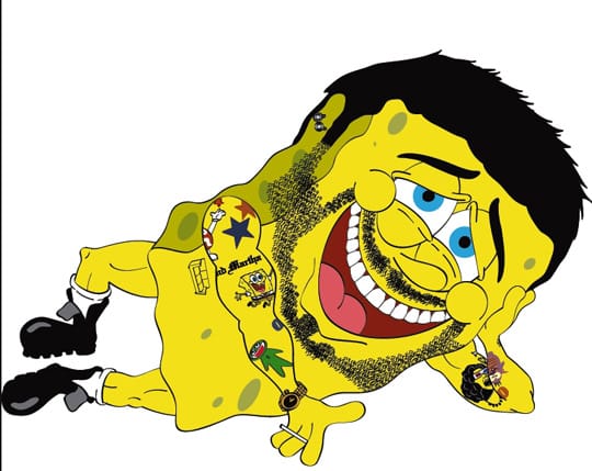 Spongyabob divatikonnak álcázza magát