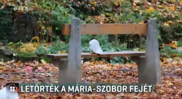 Agyatlan vandálok jártak az esztergomi kegyhelyen, lefejezték a Mária-szobrot