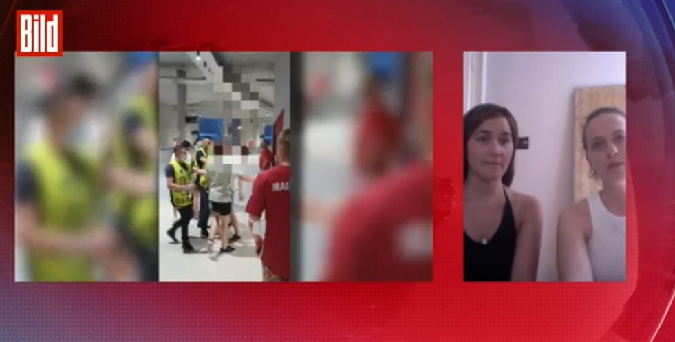 Szivárványos zászló miatt támadtak rá két német nőre magyar drukkerek