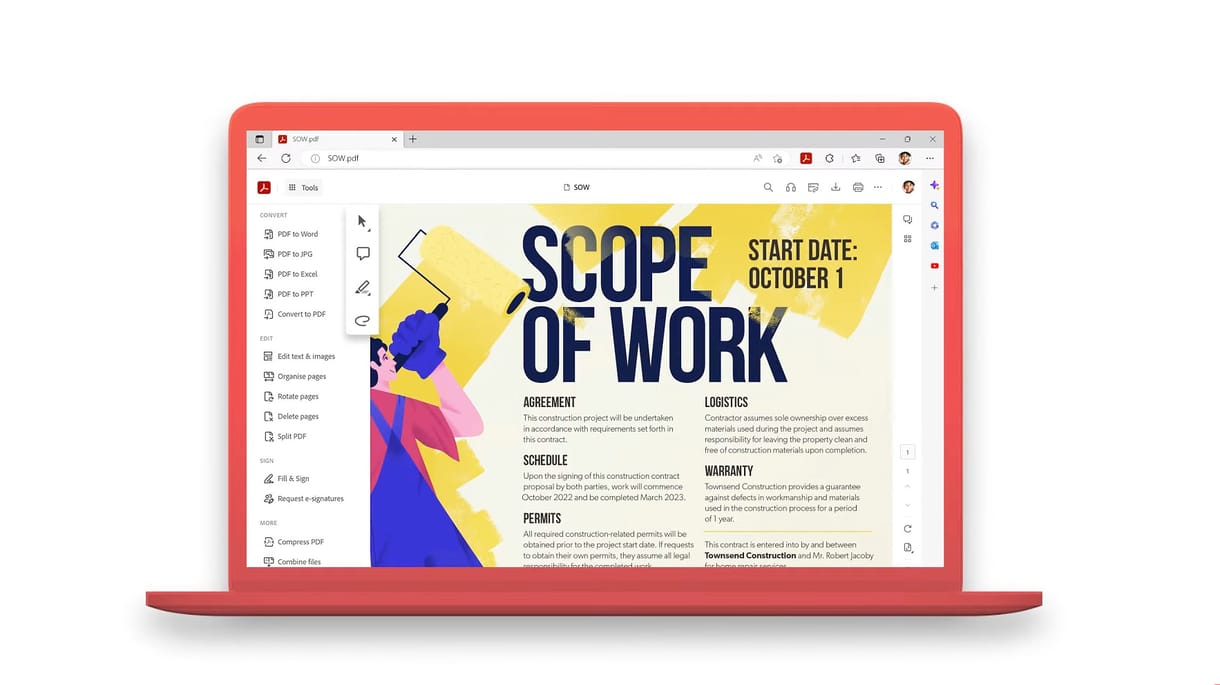 Összefogott az Adobe és a Microsoft, még tovább turbózzák az Edge böngészőt
