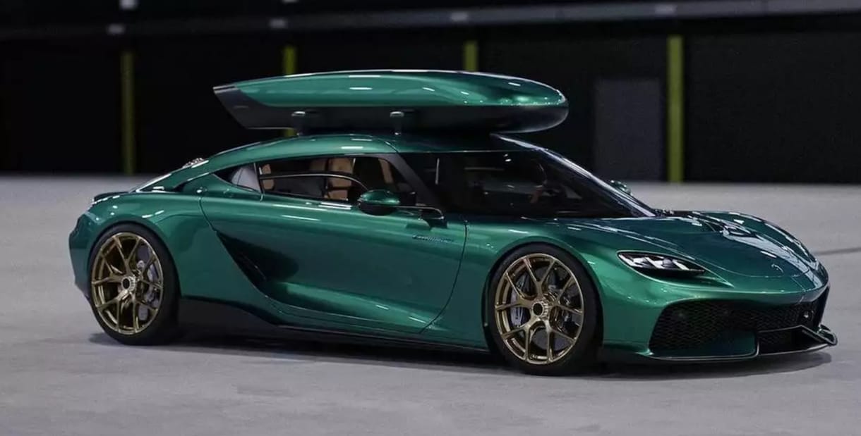 A 300 km/h-t is bírja a svéd Koenigsegg Gemera tetőboxa