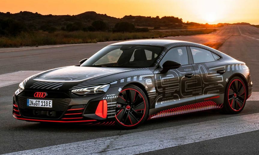 A valaha készült legerősebb széria Audi, íme az RS e-tron GT villanyautó