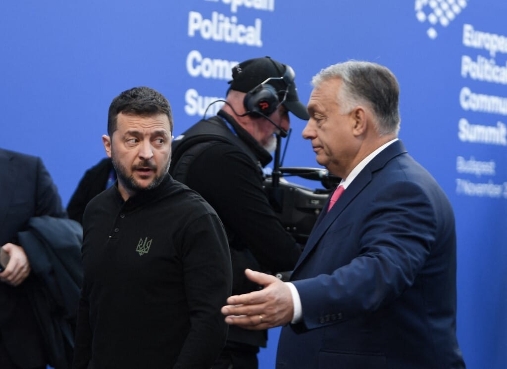 Orbán a Puskás Arénában Zelenszkijt fogadta, majd arról beszélt, veszélyes helyzetben van Európa