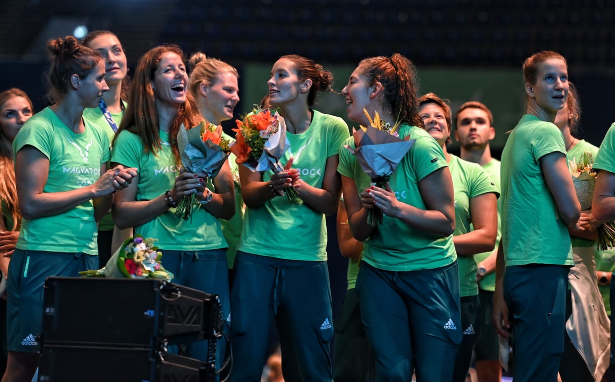 A BOK Csarnokban köszöntötték az olimpikonokat