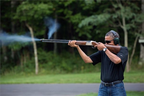 Obama és a puskája - fotó