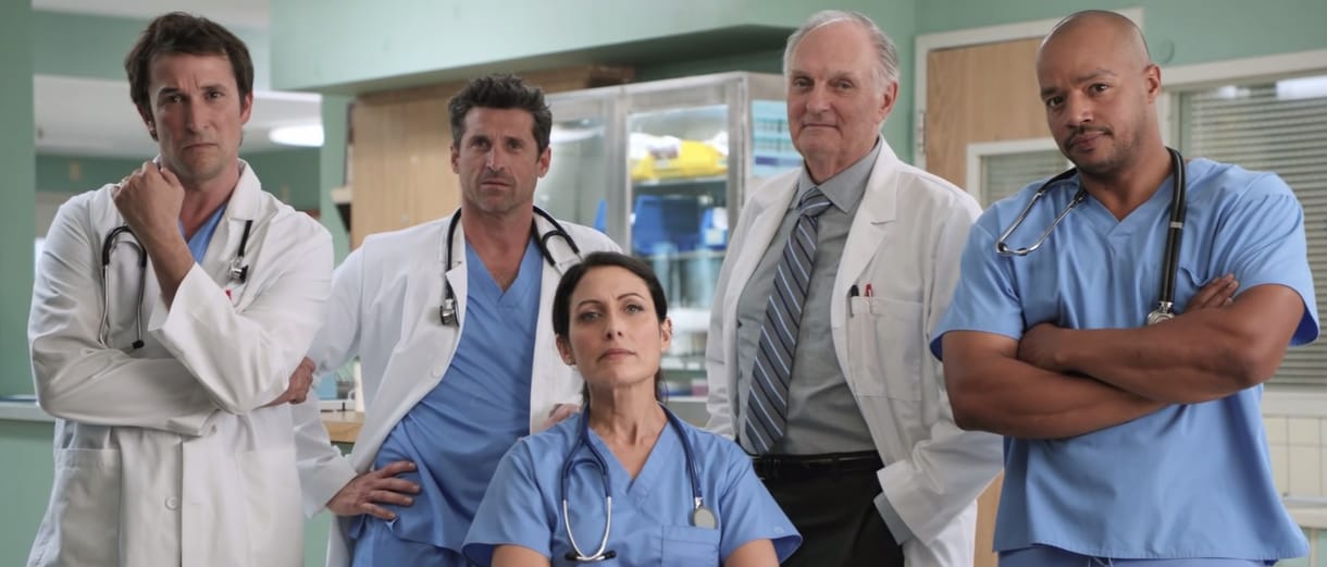 Így fest együtt Carter doktor, Derek Shepherd és Lisa Cuddy