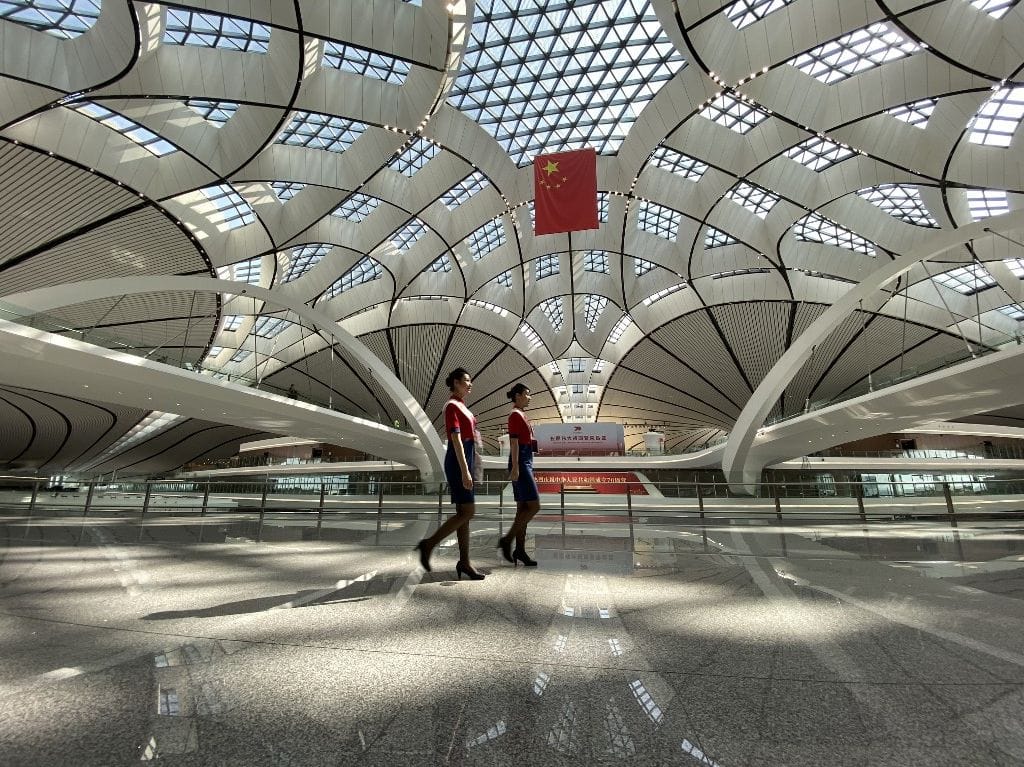 Galéria: Megnyílt Peking vadiúj, Zaha Hadid-tervezte reptere
