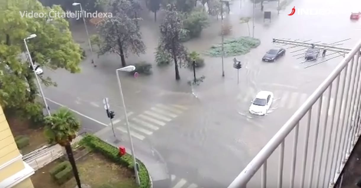Rászakadt az ég Zadarra, a város kórháza is szétázott – videó