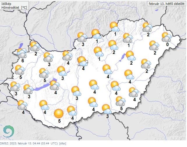 Napsütéssel tarkított felhős idő várható