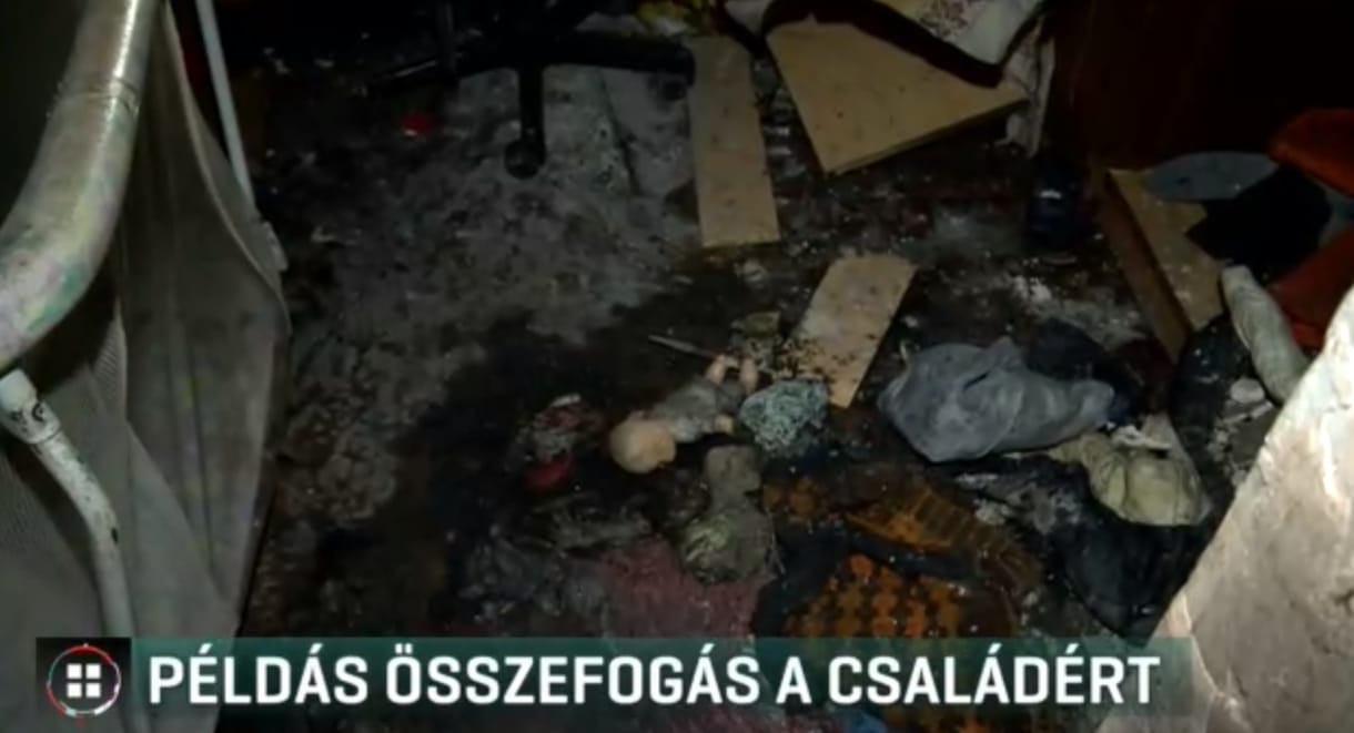 Az egész környék összefogott a tűz miatt fedél nélkül maradt családért