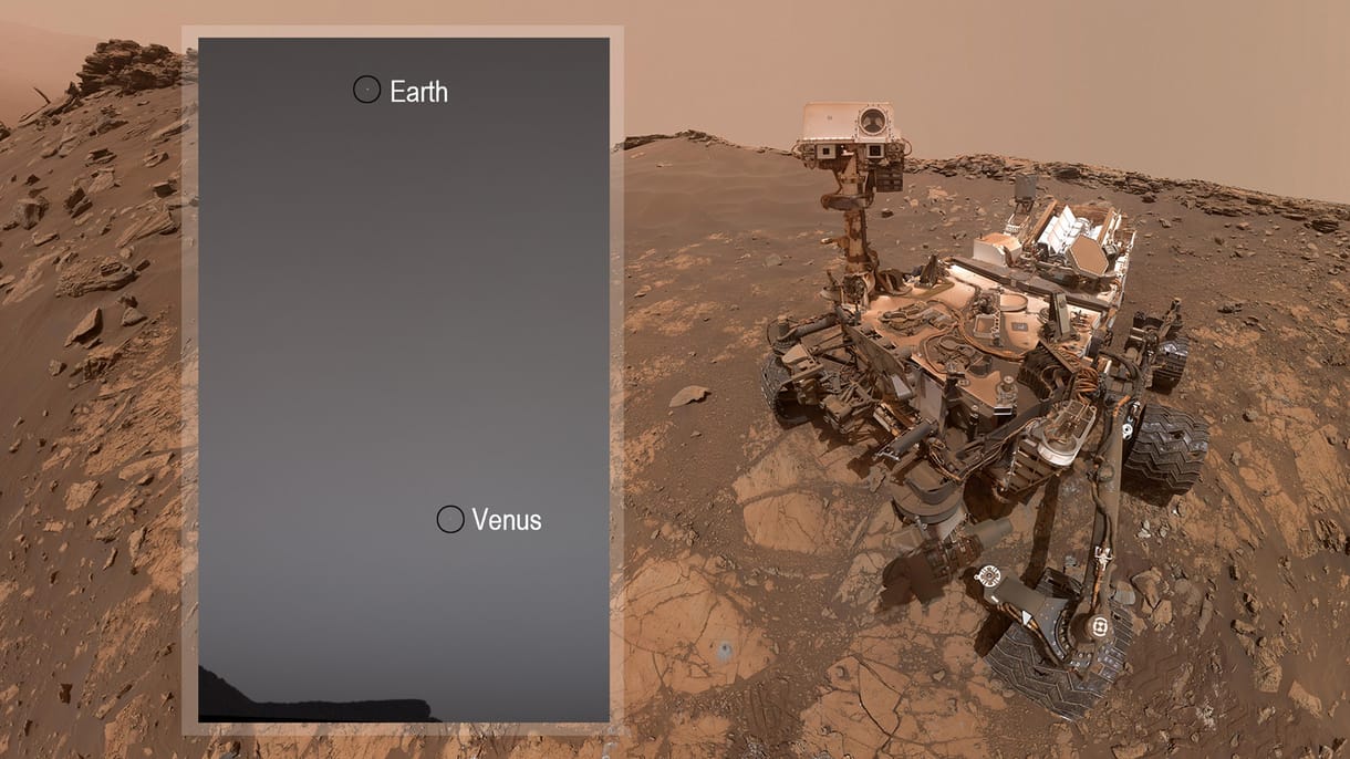 Nézze meg nagyban: a NASA robotja lefotózta a Földet a Marsról