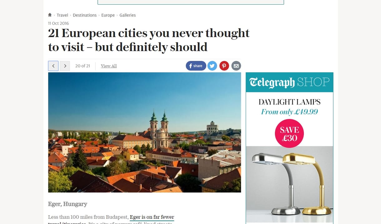 Meglepő, melyik magyar várost ajánlják mellőzött úti célként