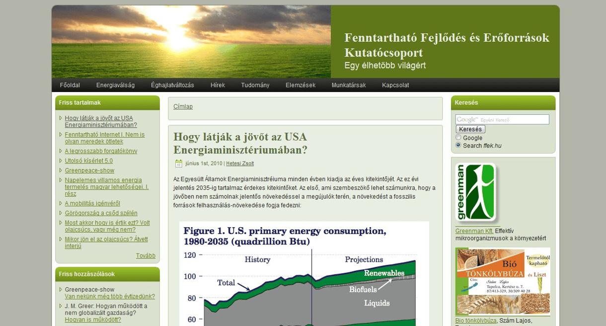 Milyen lesz a jövőnk az USA energiaügyi minisztériuma szerint?