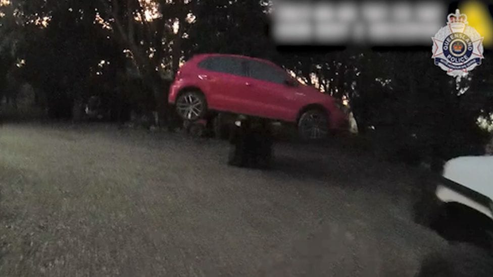 Targoncával állította meg az autótolvajt egy ausztrál férfi