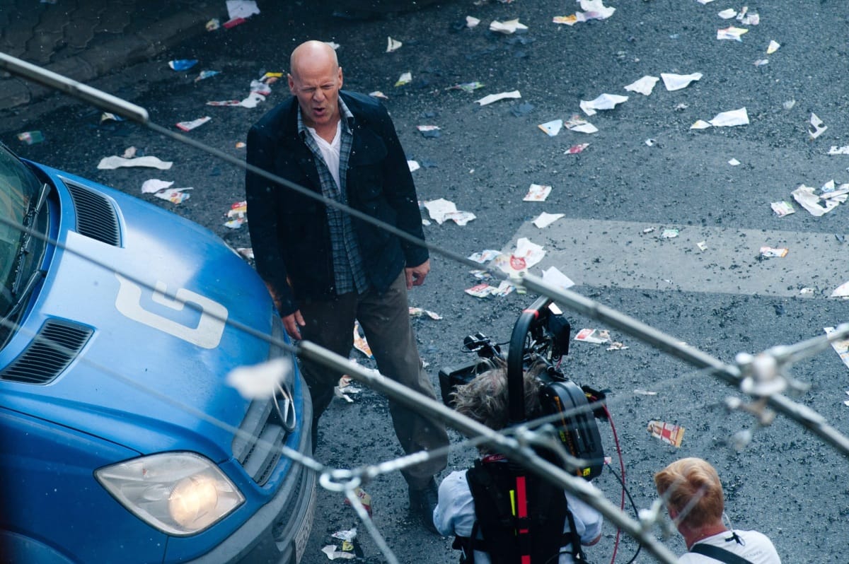 Bruce Willis ismét a belvárosban forgatott